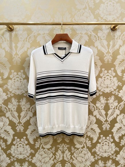 Dolce & Gabbana - Мужская шерстяная футболка поло DZ_1501DG9