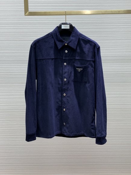 Prada - Мужская вельветовая рубашка штаны брюки костюм TI_2606PR5 Prada - Мужская вельветовая рубашка штаны брюки костюм TI_2606PR5