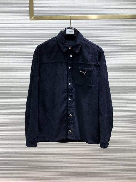 Prada - Мужская вельветовая рубашка штаны брюки костюм TI_2606PR5 Prada - Мужская вельветовая рубашка штаны брюки костюм TI_2606PR5