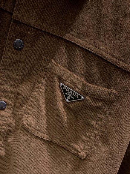 Prada - Мужская вельветовая рубашка штаны брюки костюм TI_2606PR5