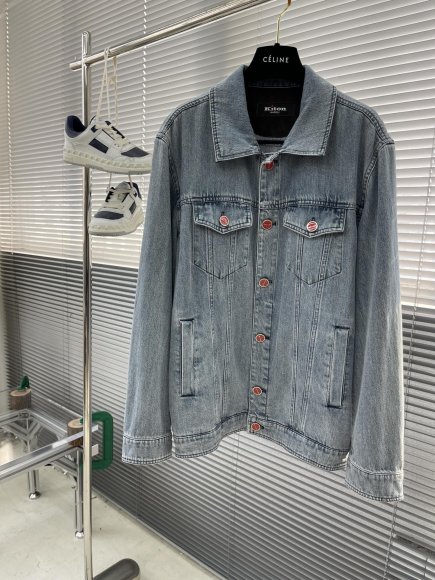 Kiton Napoli - Мужская джинсовая куртка рубашка TJ_0310KI3 Kiton Napoli - Мужская джинсовая куртка рубашка TJ_0310KI3