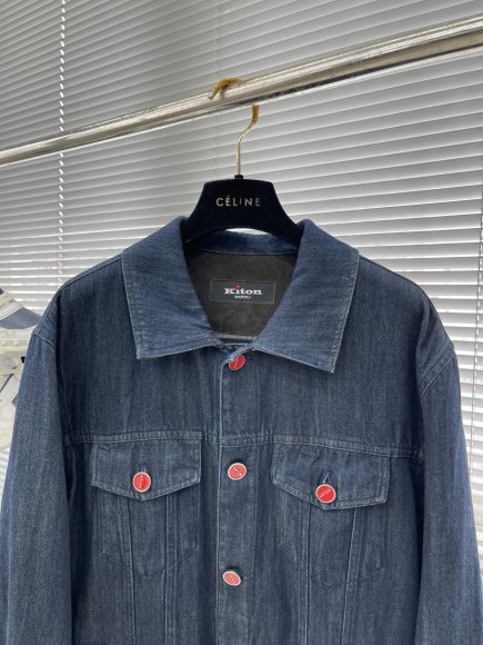 Kiton Napoli - Мужская джинсовая куртка рубашка TJ_0310KI3 Kiton Napoli - Мужская джинсовая куртка рубашка TJ_0310KI3