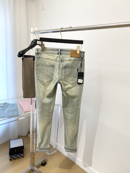 Saint Laurent - Мужские штаны джинсы DF_2803SL12 Saint Laurent - Мужские штаны джинсы DF_2803SL12