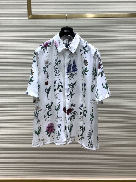 Dior - Мужская шелковая рубашка костюм шорты TI_2606DI8