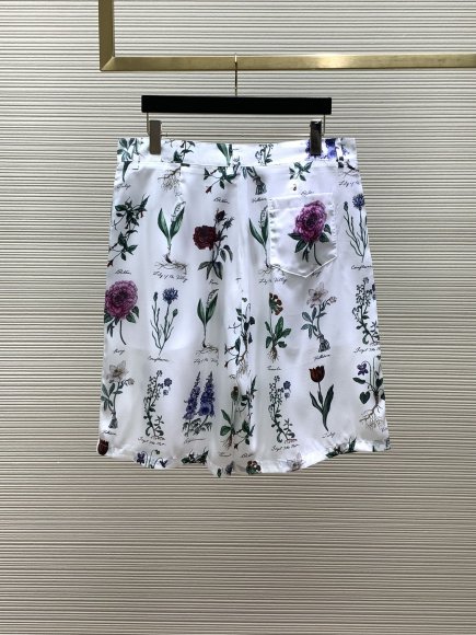 Dior - Мужские шелковые шорты костюм рубашка TI_2606DI9 Dior - Мужские шелковые шорты костюм рубашка TI_2606DI9