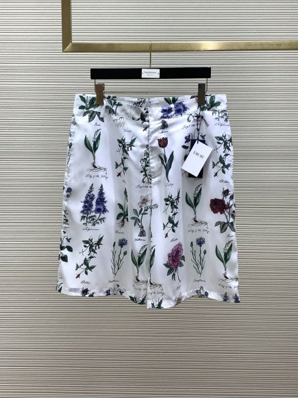 Dior - Мужские шелковые шорты костюм рубашка TI_2606DI9 Dior - Мужские шелковые шорты костюм рубашка TI_2606DI9