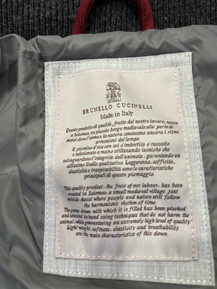 Brunello Cucinelli  Мужской кашемировый пуховик S3D_2001BC21