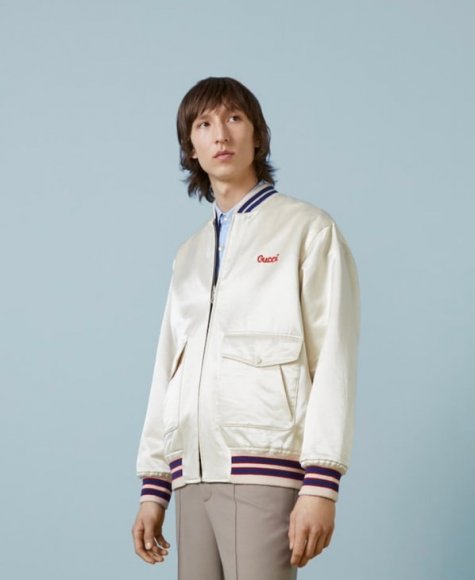 Gucci Pre Fall - Мужская двухсторонняя куртка бомбер TJ_3010GU2 Gucci Pre Fall - Мужская двухсторонняя куртка бомбер TJ_3010GU2