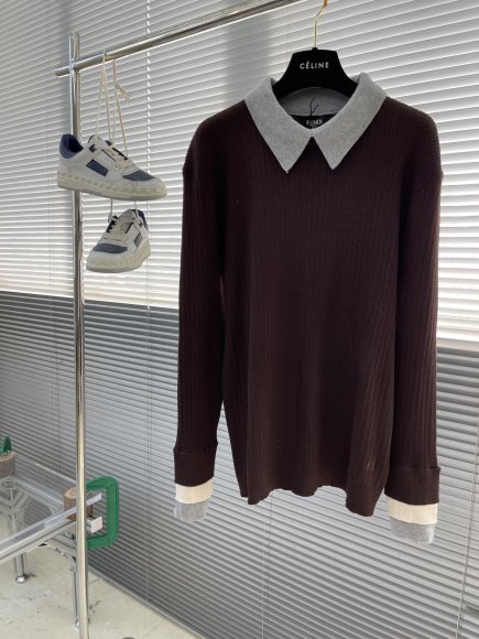 Fendi - Мужская шерстяная кофта свитер пуловер поло TJ_1411FE7