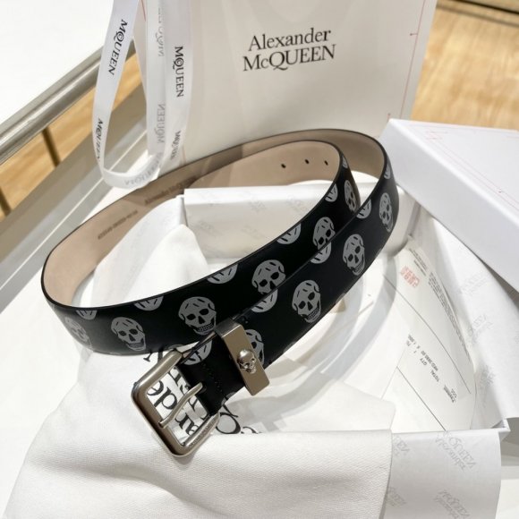 Alexander McQueen Мужской ремень 3.0см RE_1505AM1 Alexander McQueen Мужской ремень 3.0см RE_1505AM1