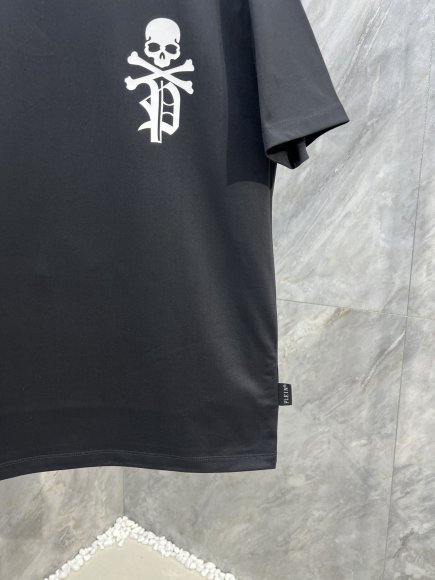 Philipp Plein SS Skull & Bones - Мужская футболка DZ_1701PP10