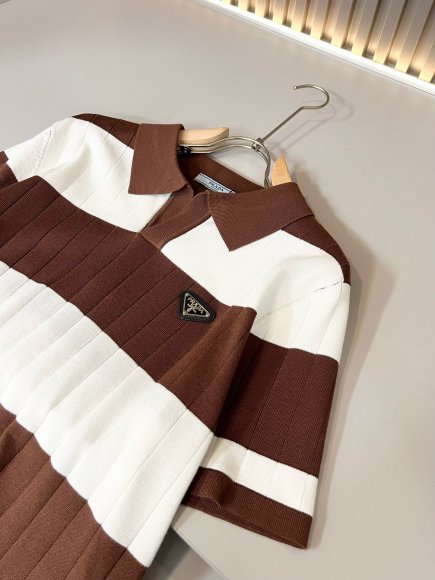 Prada - Мужская трикотажная футболка майка поло DF_3005PR1