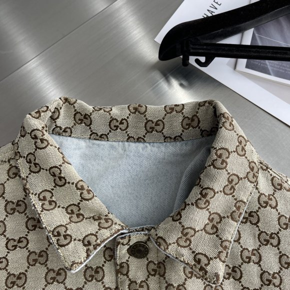 Gucci - Мужская двухсторонняя джинсовая рубашка куртка TJ_0608GU1