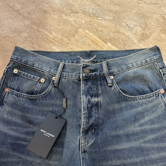 Saint Laurent - Мужские штаны джинсы MI_2603SL2