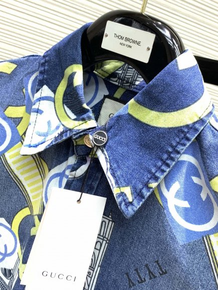 Gucci - Мужская джинсовая рубашка TI_3008GU6