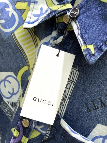 Gucci - Мужская джинсовая рубашка TI_3008GU6