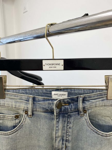 Saint Laurent - Мужские штаны джинсы DF_2803SL12